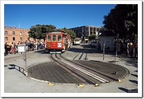 サンフランシスコのケーブルカー（パウエル－ハイド線）
