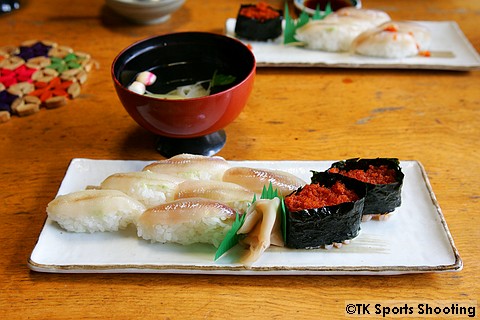 柳葉魚寿司