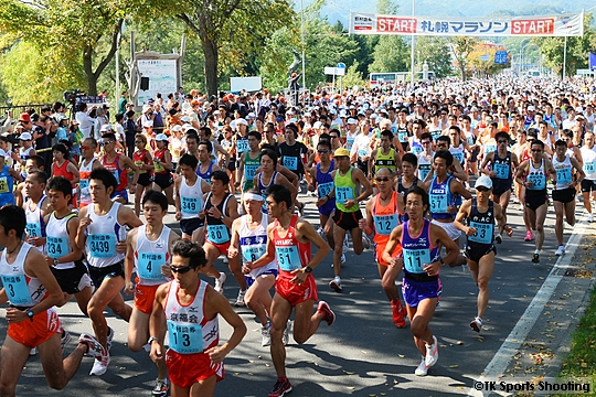札幌マラソン ハーフスタート