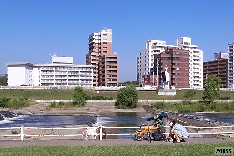 豊平川河畔