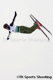 第２９回全日本スキー選手権大会フリースタイル競技エアリアル種目　男子１位：倉田孝太郎